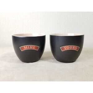 Bailey's Irish Cream Yours and Mine Cup Mugs Bowls Color Brown Collectible
